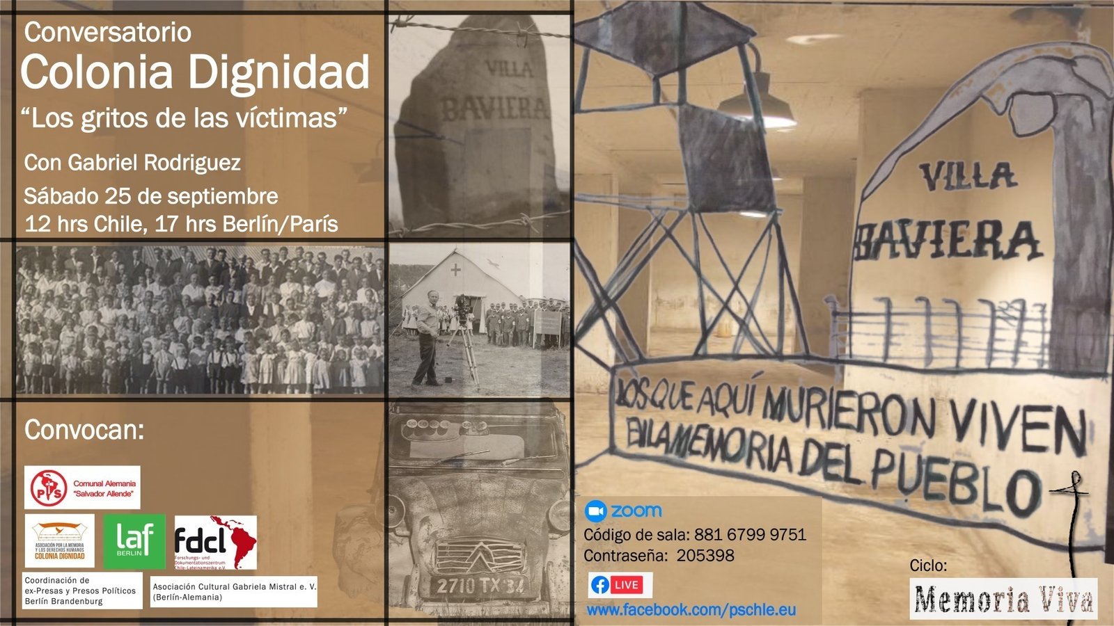 Conversatorio “Colonia Dignidad, los gritos de las víctimas”